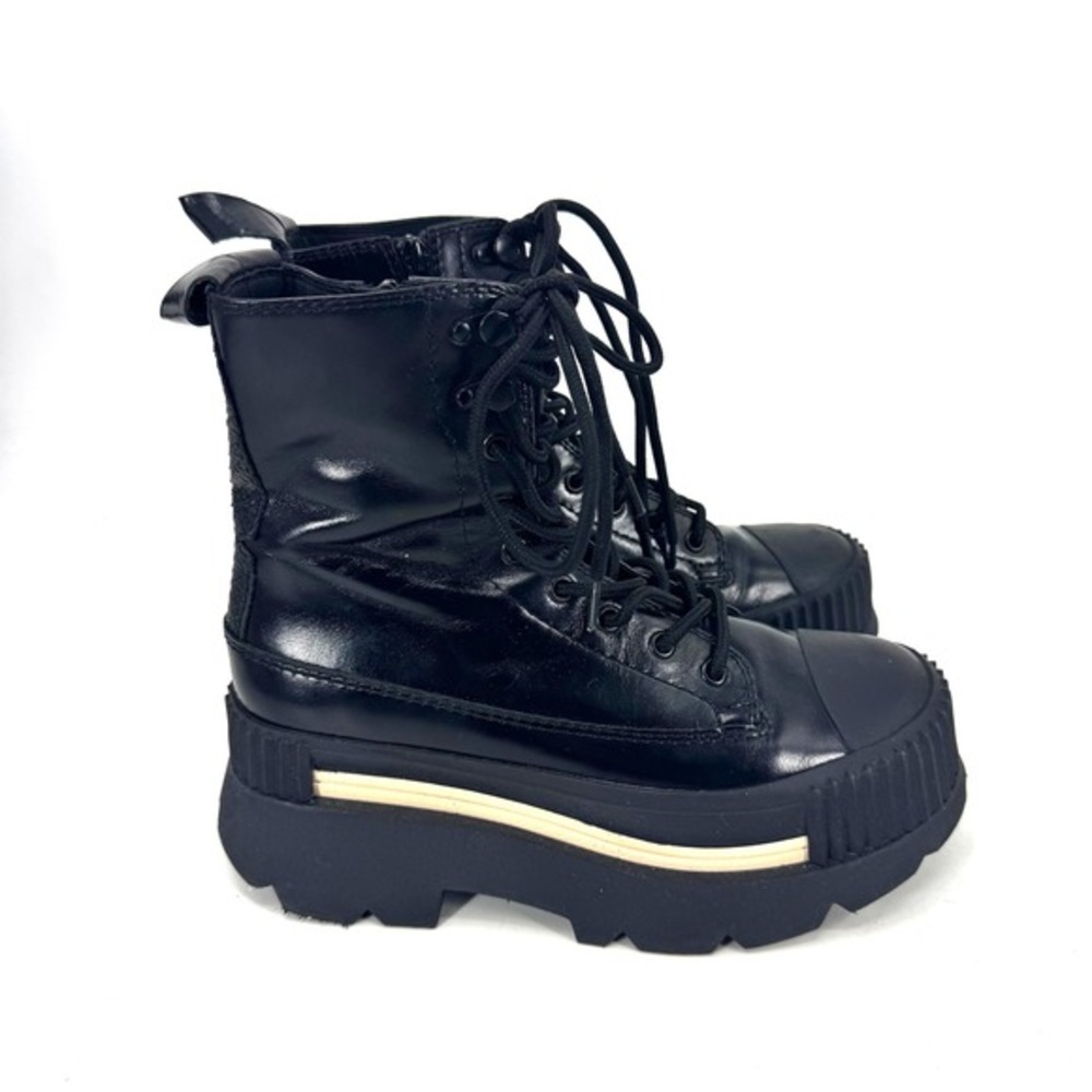 4ccccees Esker Mars Black Platform Lugsole Combat Boots Size 39 View 5
